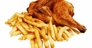 Half chicken + chips